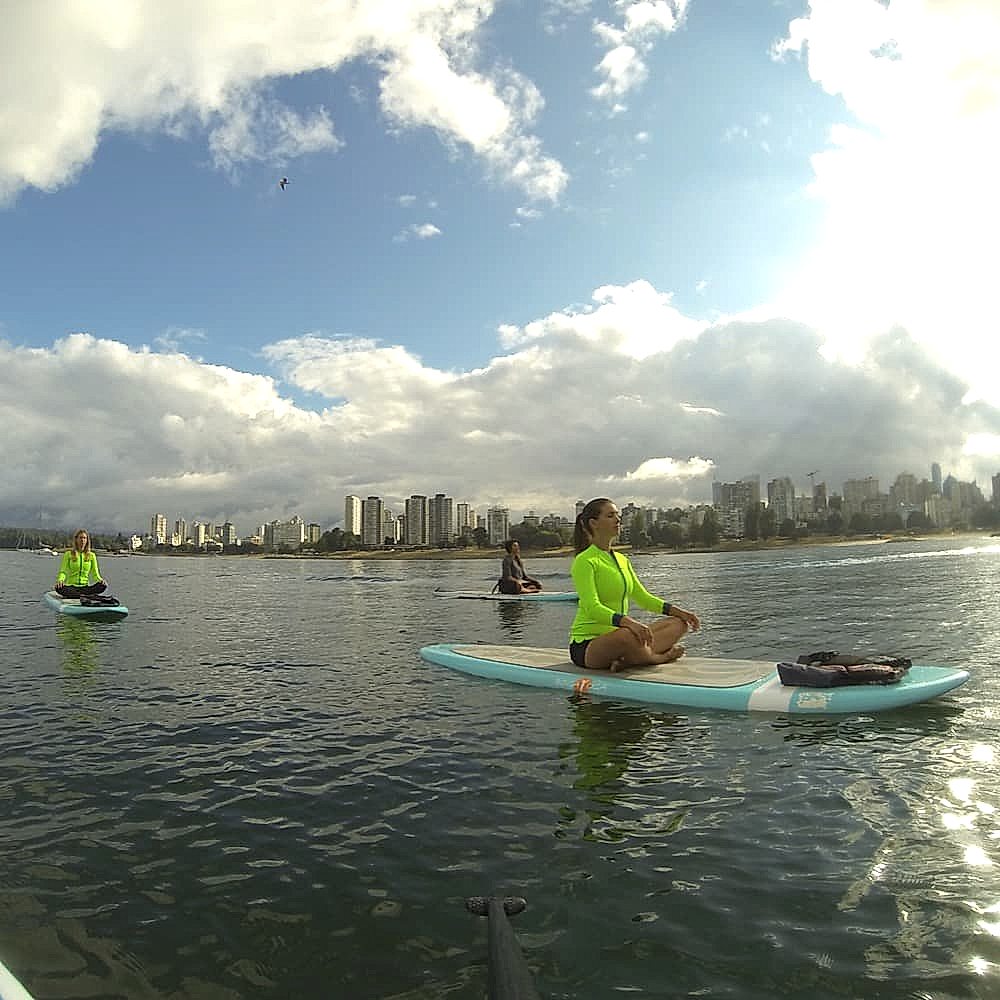 Stand Up Paddle Vancouver yoga workshop